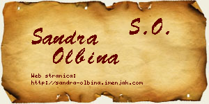 Sandra Olbina vizit kartica